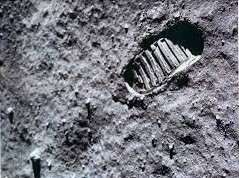 footprint on moon